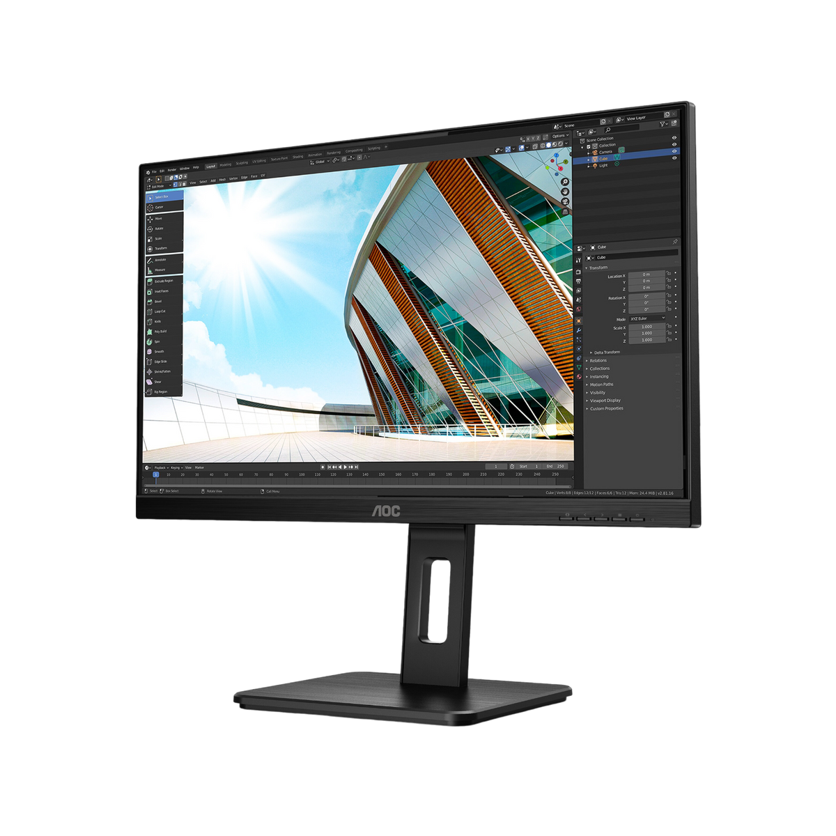 Monitor AOC U27P2 27" IPS 4K UHD.