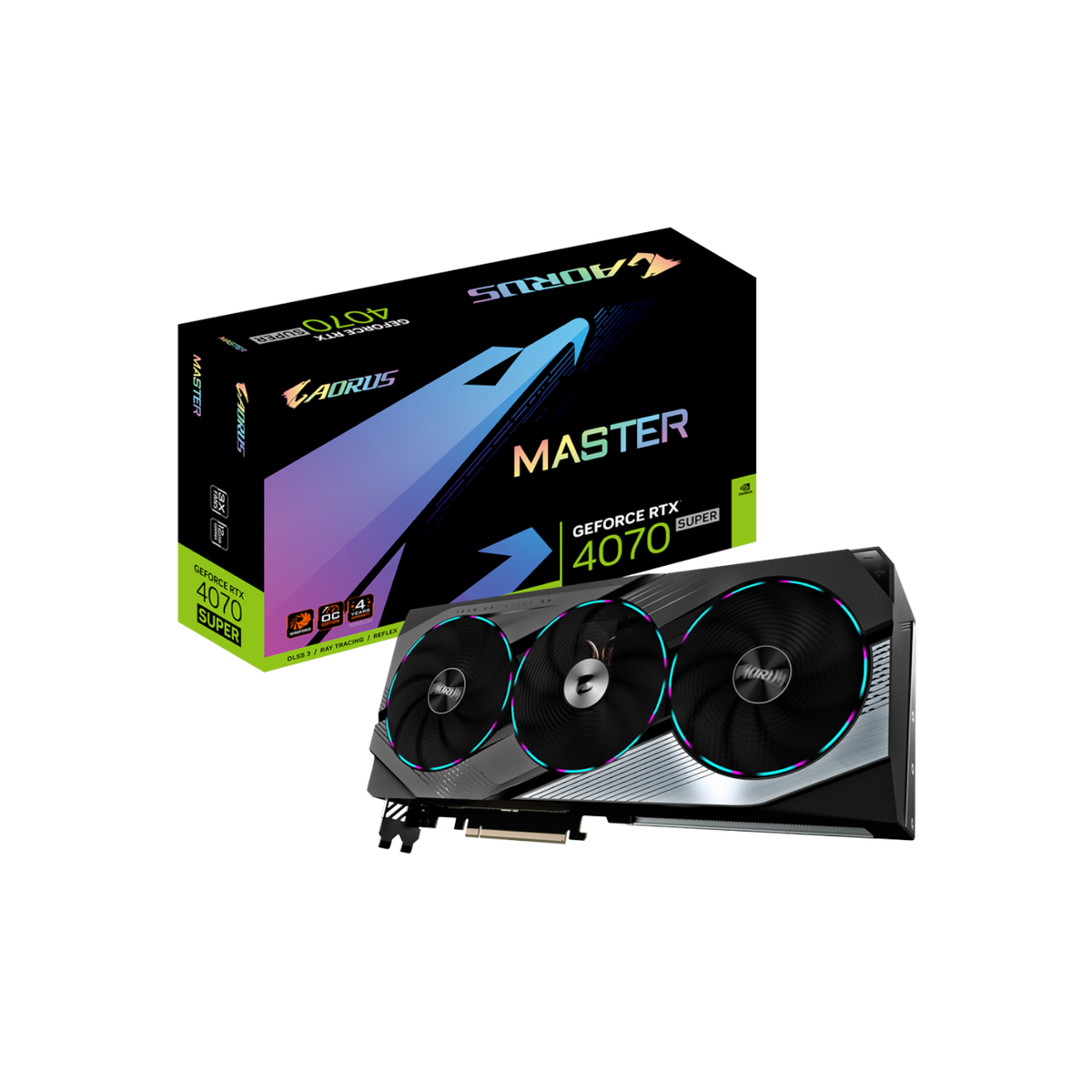 Karta graficzna Gigabyte AORUS GeForce RTX 4070 SUPER MASTER 12GB GDDR6X.