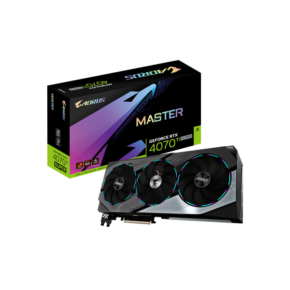 Karta graficzna Gigabyte AORUS GeForce RTX 4070 Ti SUPER MASTER 16GB GDDR6X.
