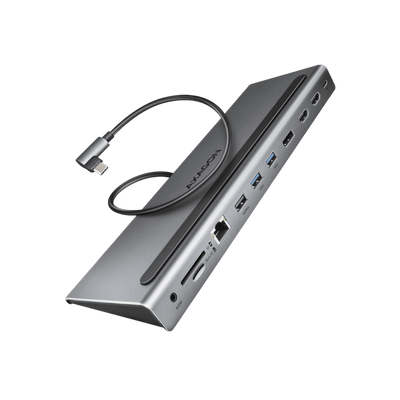Stacja dokująca AXAGON HMC-4KX3 USB-C Triple 4K Display Power Delivery 100 W.