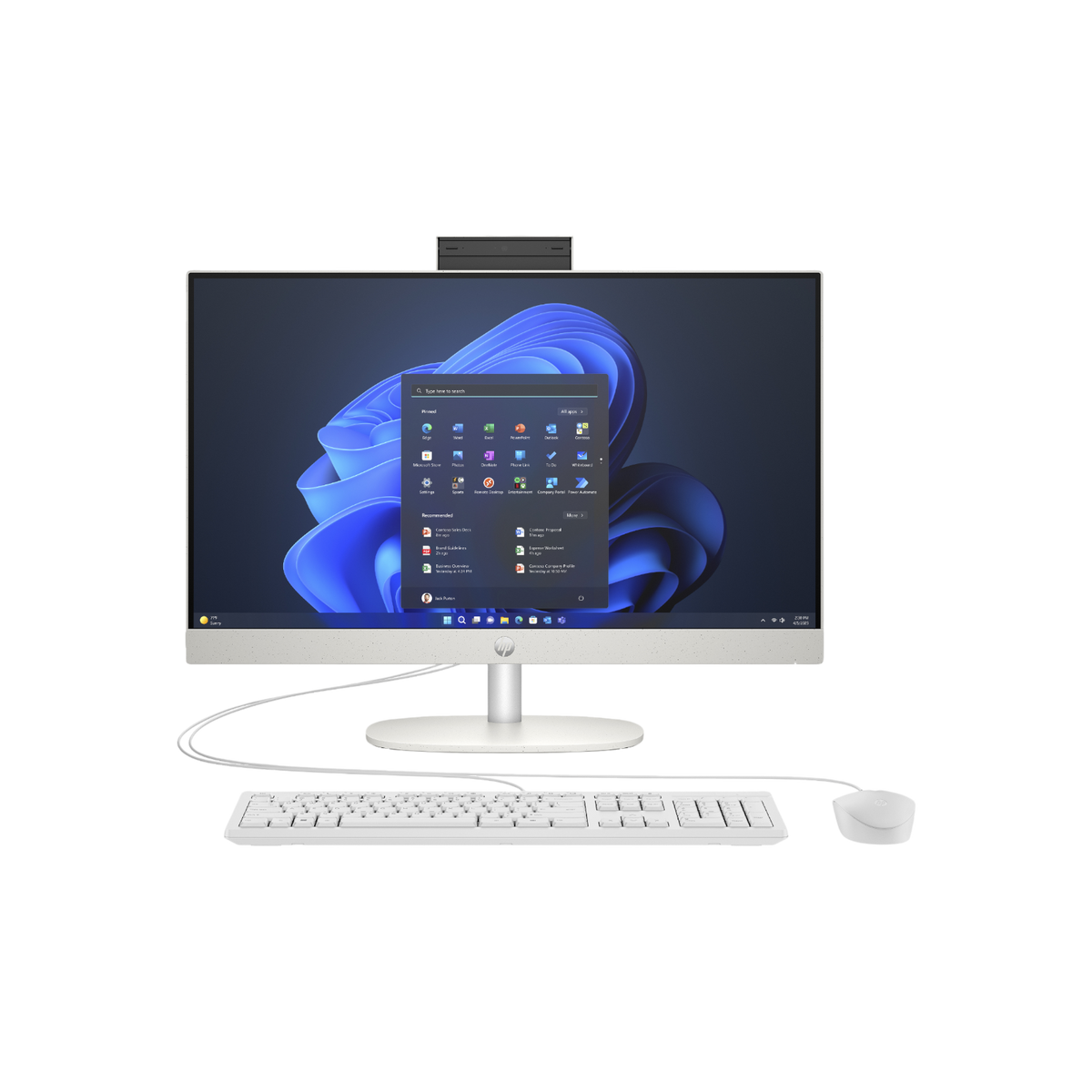 Komputer AiO HP ProOne 240 G10 i5-1335U 23.8'' FHD 16GB 256GB SSD Wi-Fi Bluetooth Win 11 Pro Biały.
