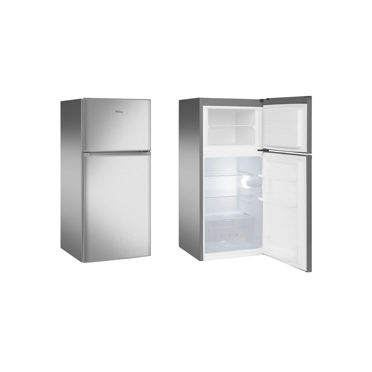 Lodówka wolnostojąca Amica FD2015.4X(E) Slim 123cm.