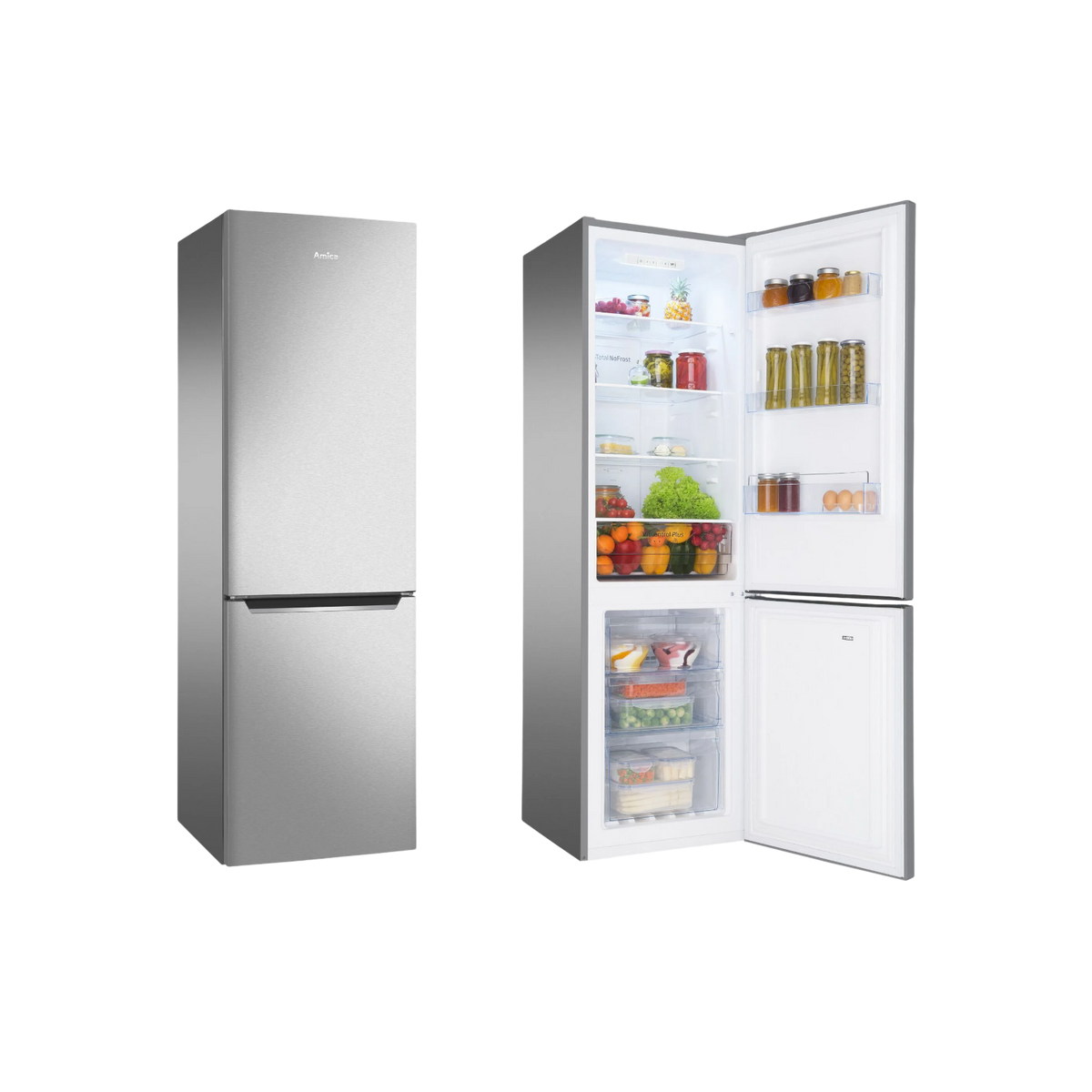 Lodówka wolnostojąca Amica FK2995.2FTX(E) No Frost Slim 181cm.