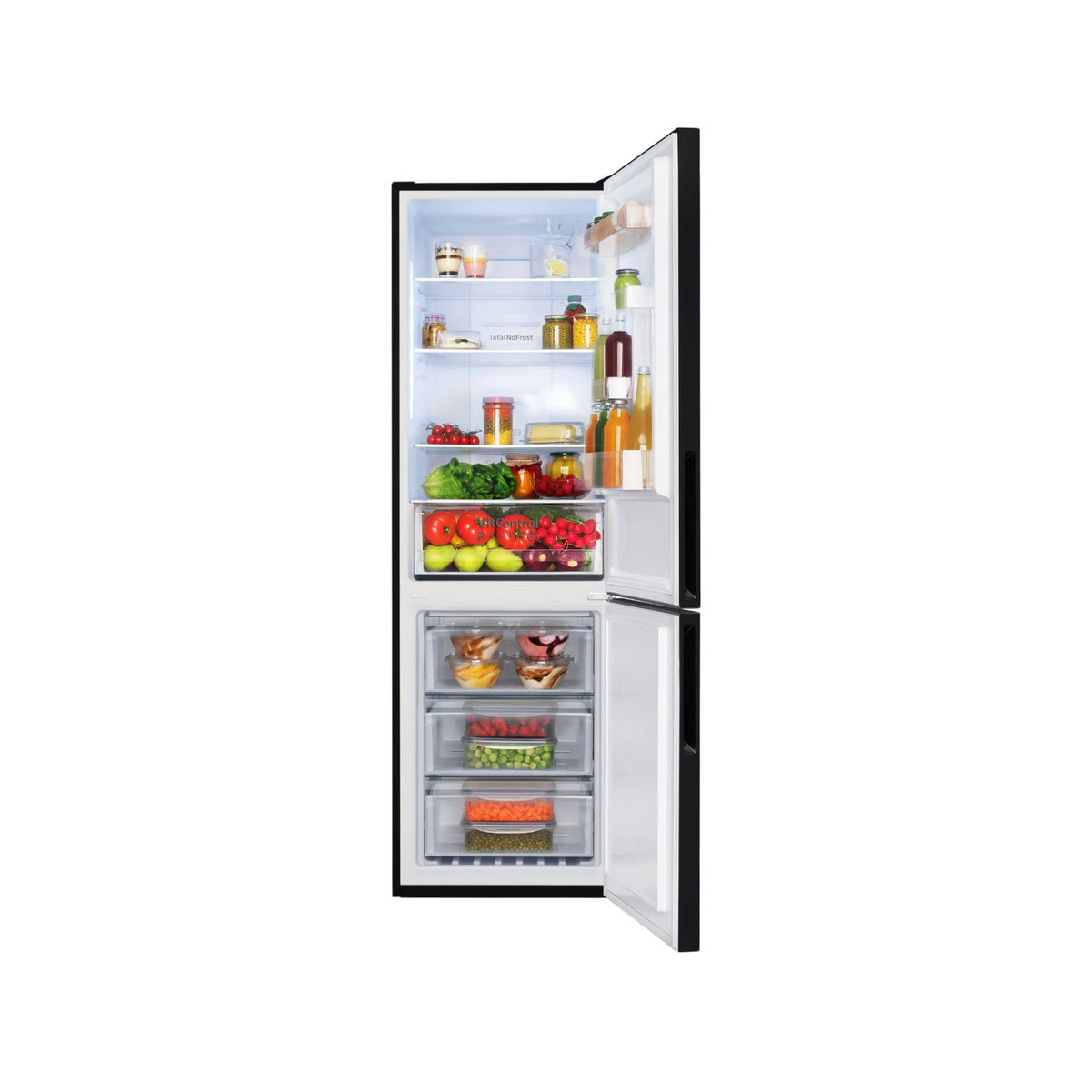 Lodówka wolnostojąca Amica FK3356.4GBDF(D) No Frost Slim 185cm.
