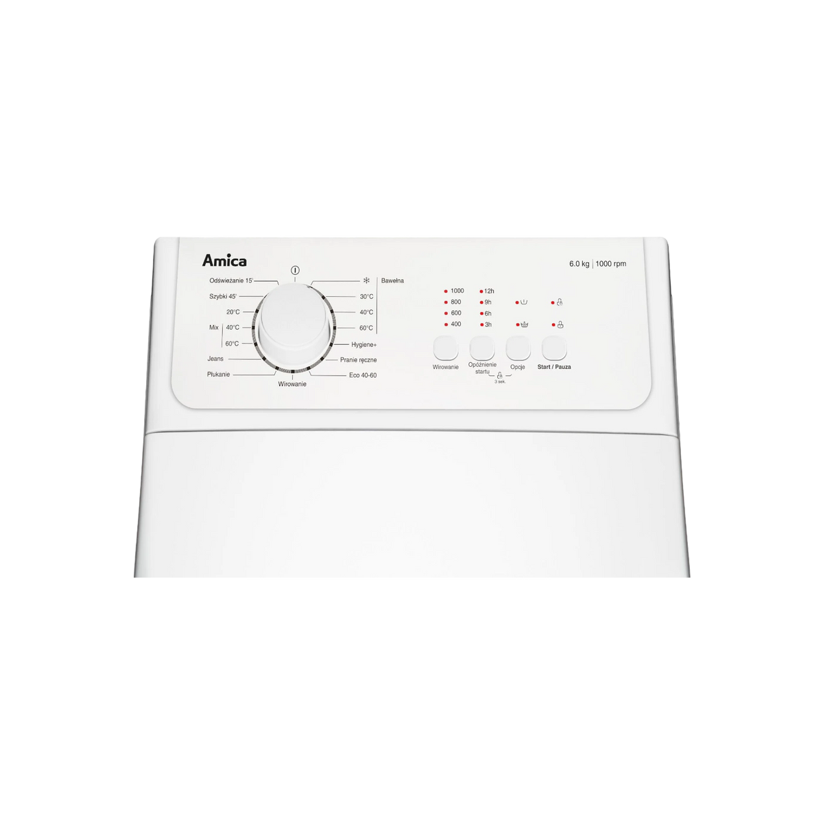 Pralka wolnostojąca Amica HWA3T610CN 6kg 1000rpm.