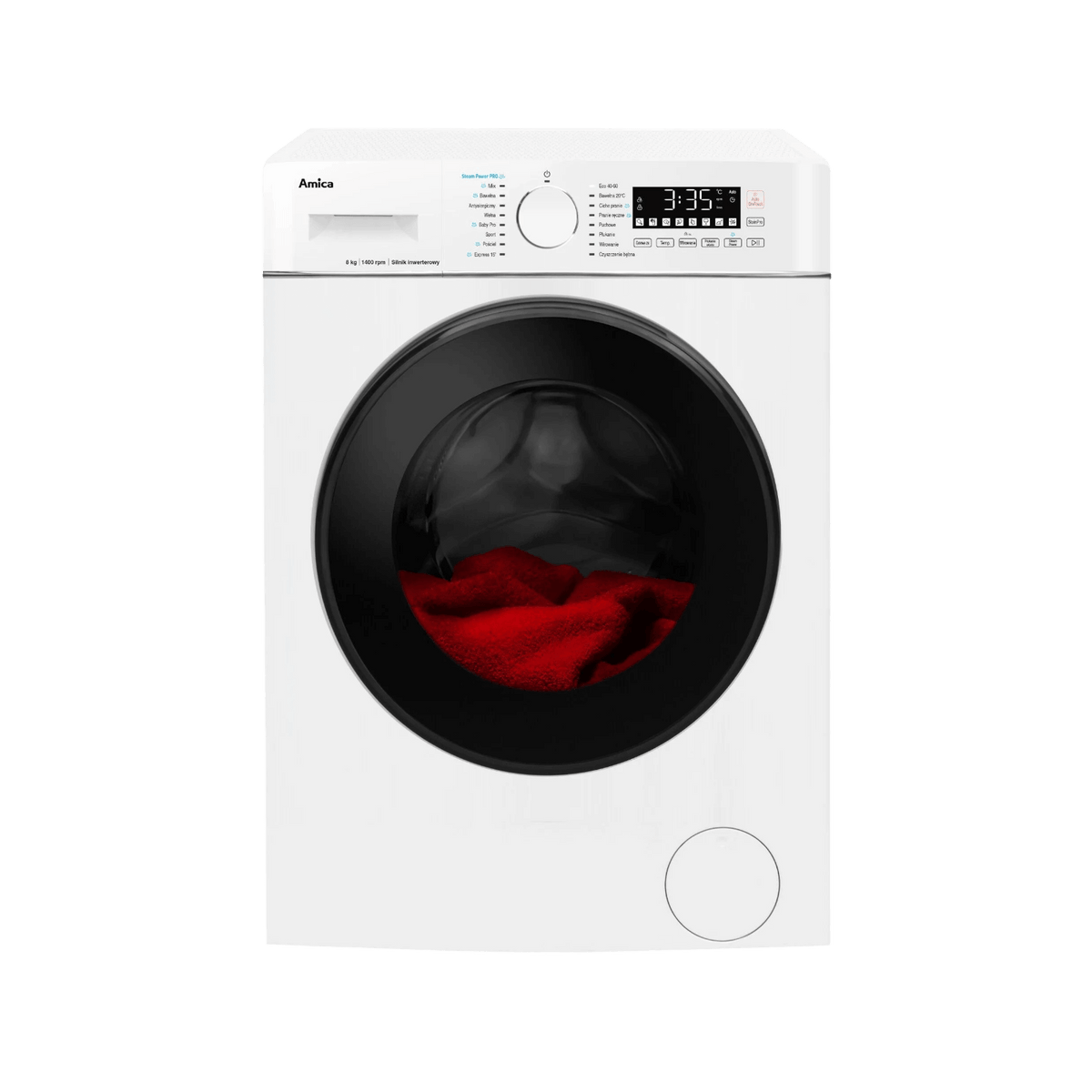 Pralka wolnostojąca Amica WA5S814ADiSOzH 8kg 1400rpm.