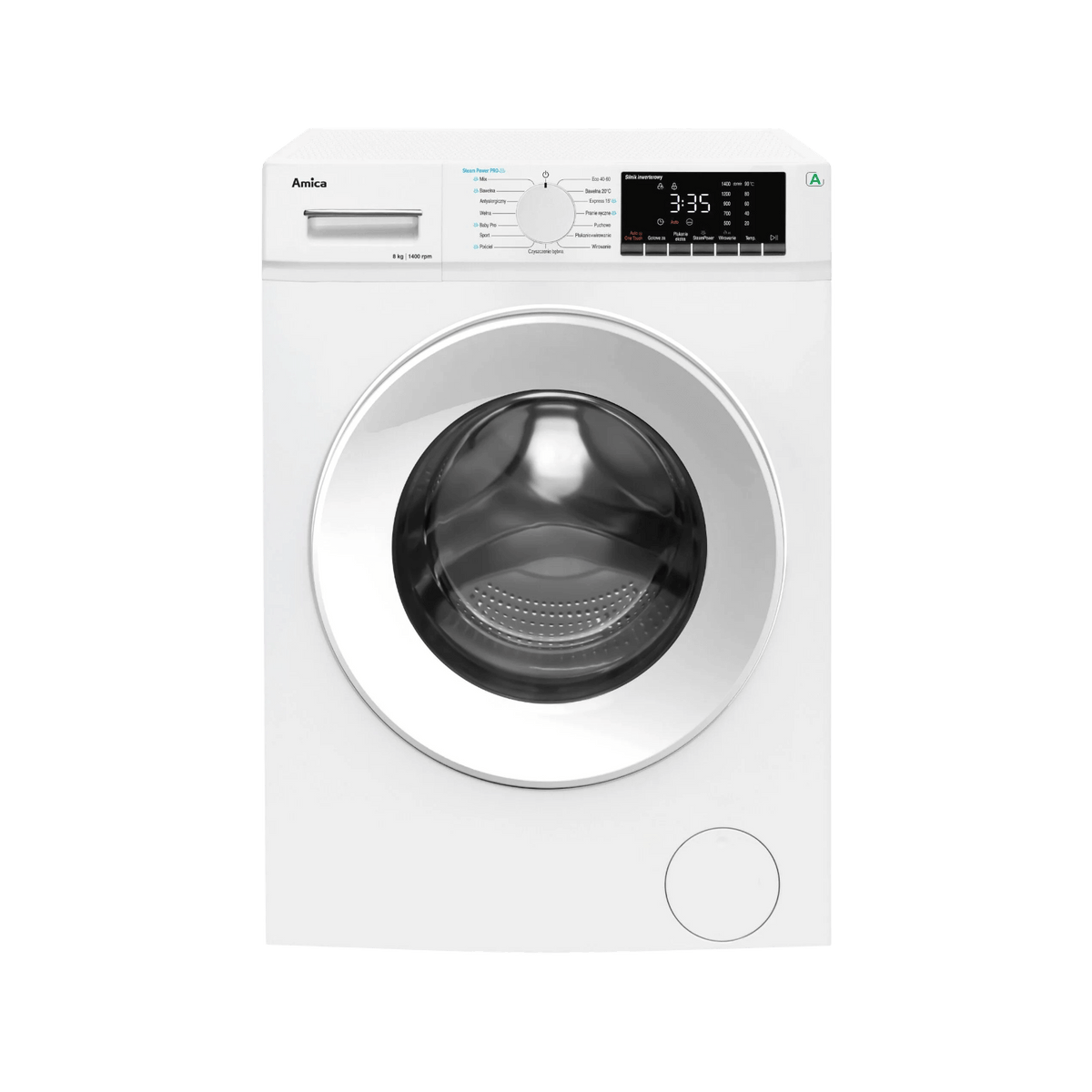 Pralka wolnostojąca Amica WA5S814ALiSH 8kg 1400rpm.