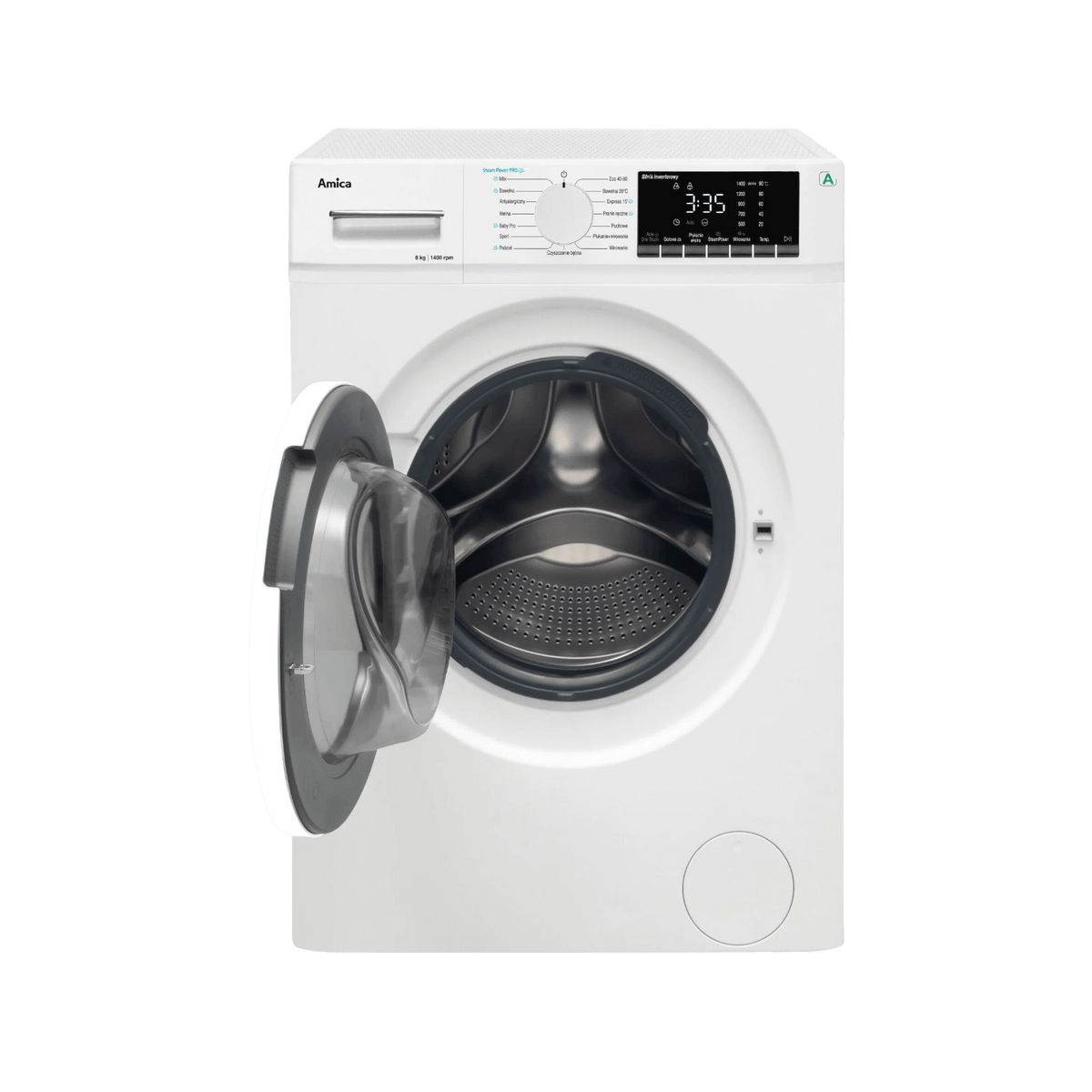 Pralka wolnostojąca Amica WA5S814ALiSH 8kg 1400rpm.