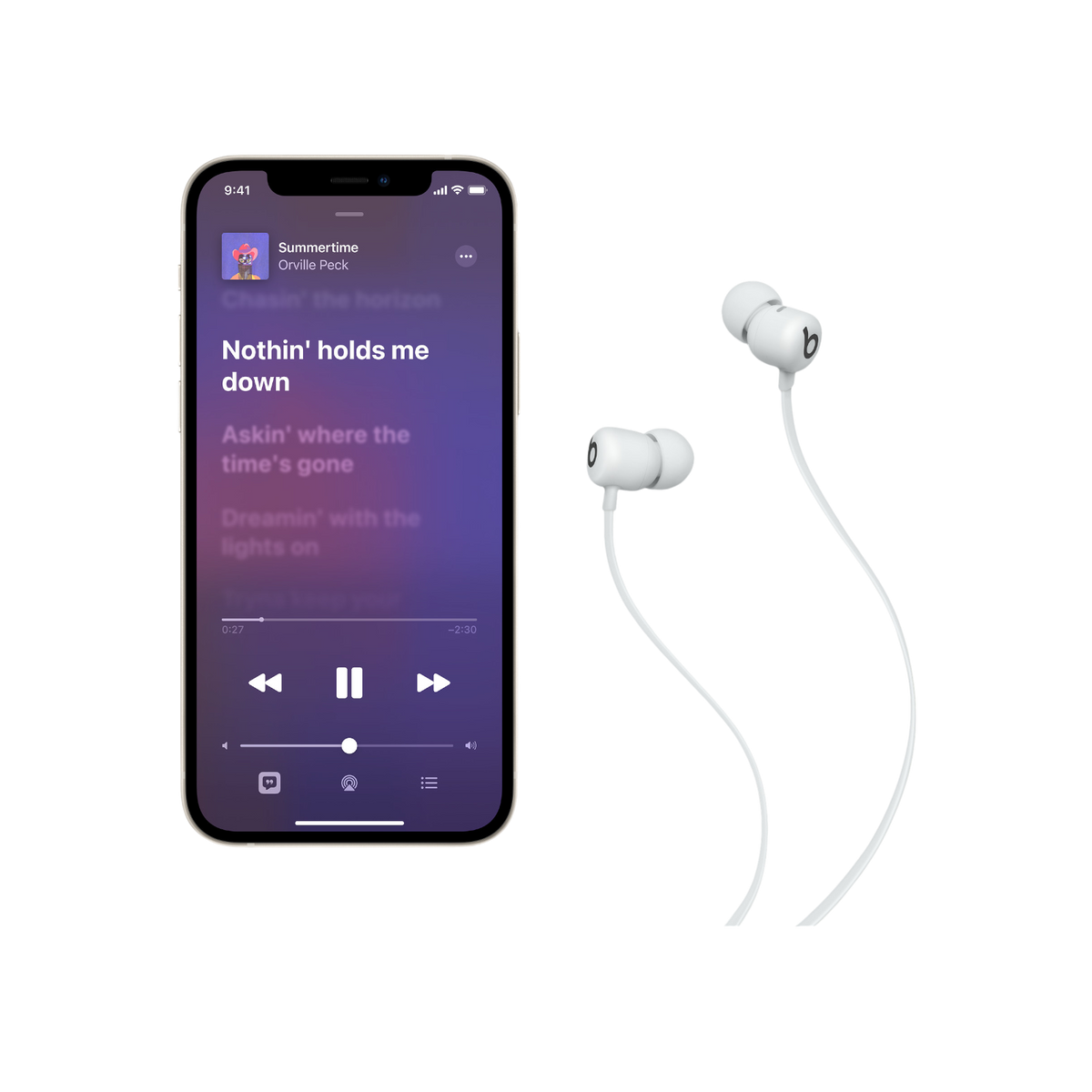 Słuchawki bezprzewodowe douszne Apple Beats Flex - Przydymiony szary.