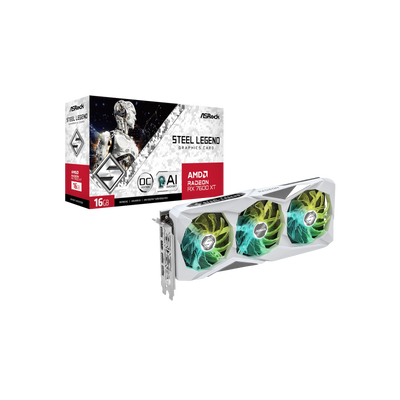 Karta graficzna Asrock Radeon RX 7600 XT Steel Legend OC 16GB GDDR6.