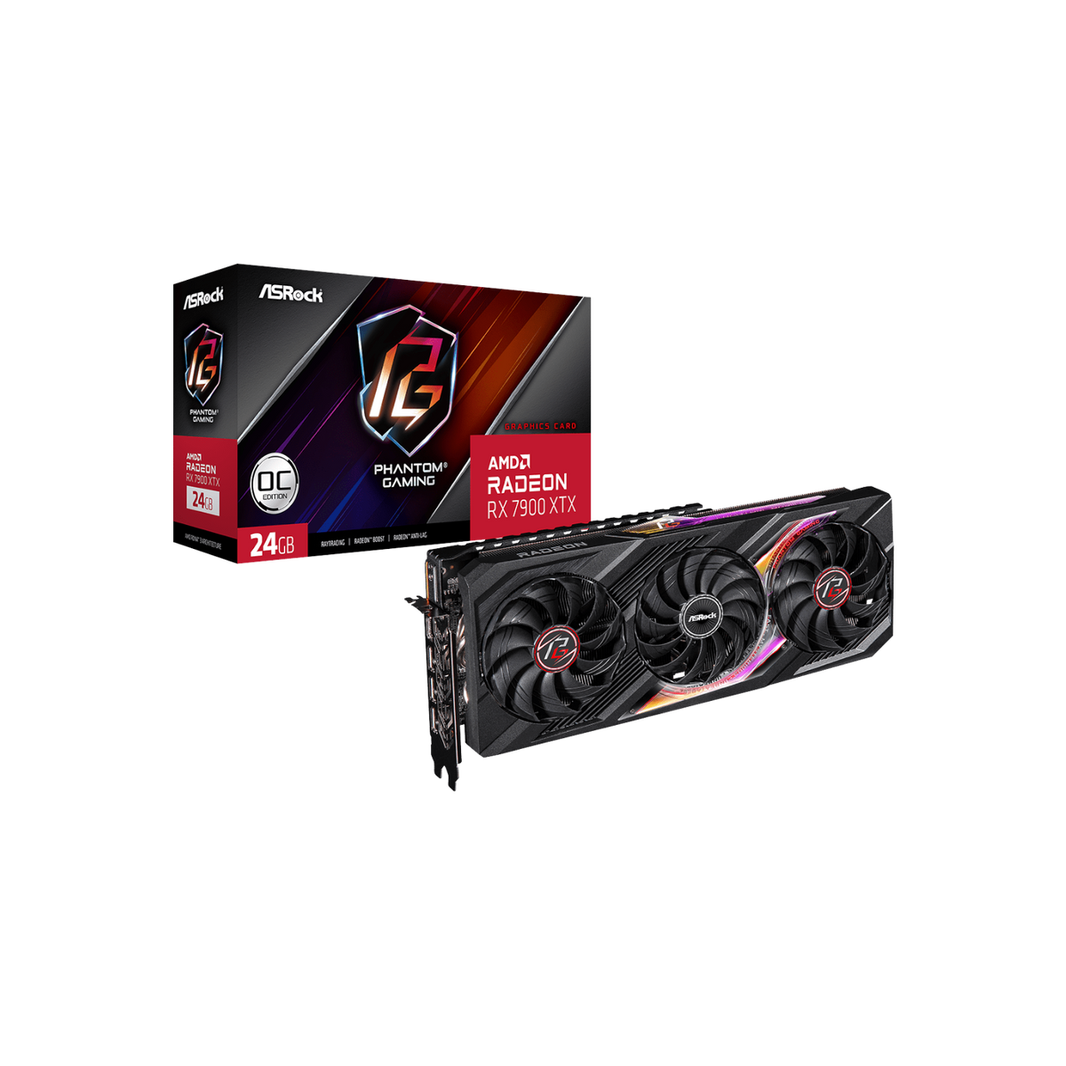 Karta graficzna Asrock Radeon RX 7900 XTX Phantom Gaming OC 24GB GDDR6.