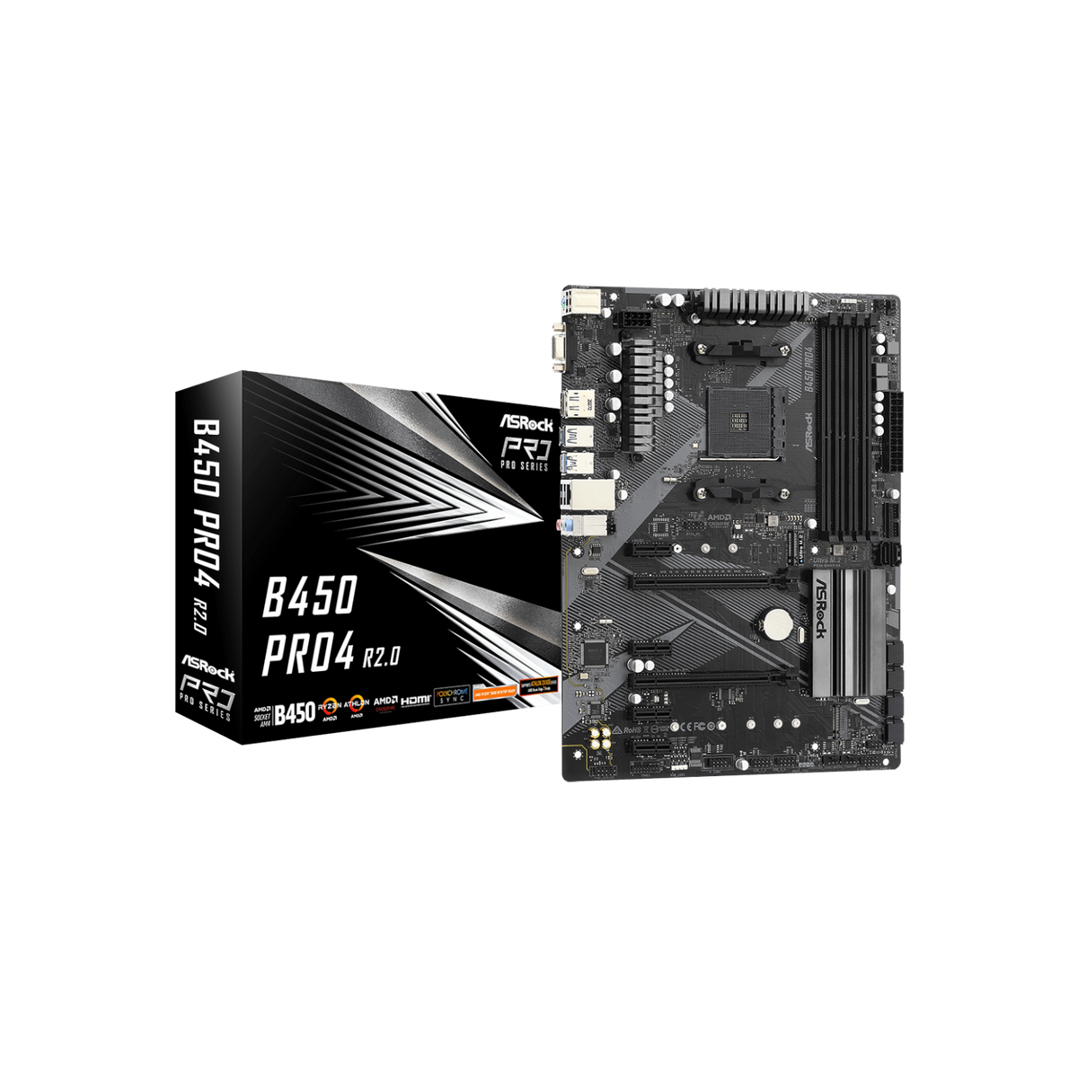 Płyta główna ASRock B450 PRO4 R2.0.