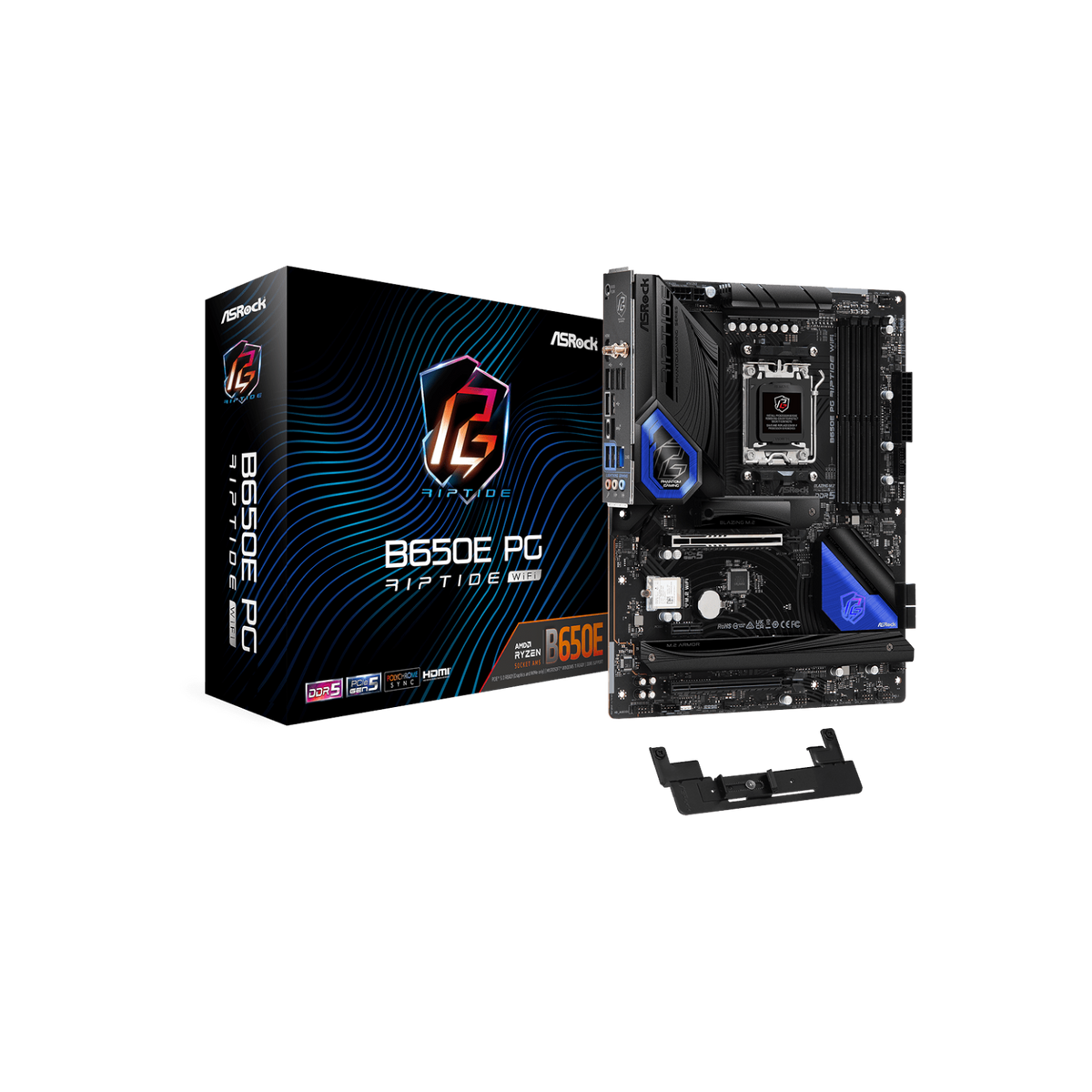 Płyta główna ASRock B650E PG Riptide WiFi.