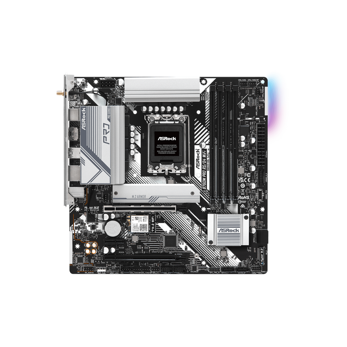 Płyta główna ASRock B760M Pro RS/D4 WiFi.