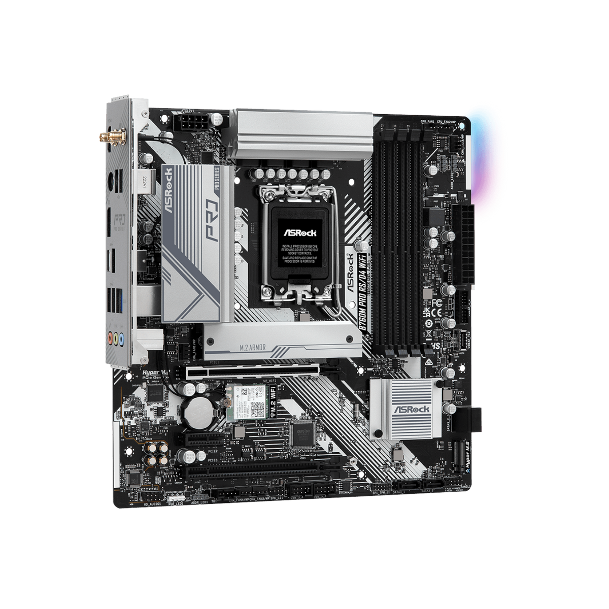 Płyta główna ASRock B760M Pro RS/D4 WiFi.