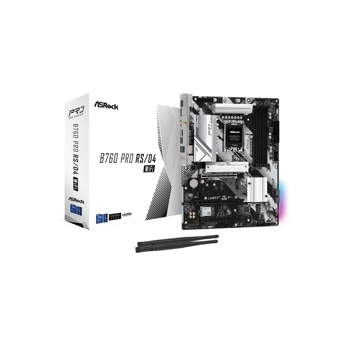 Płyta główna ASRock B760 Pro RS/D4 WiFi.