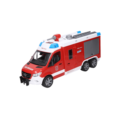 Straż pożarna z armatką wodną BRUDER MB Sprinter.