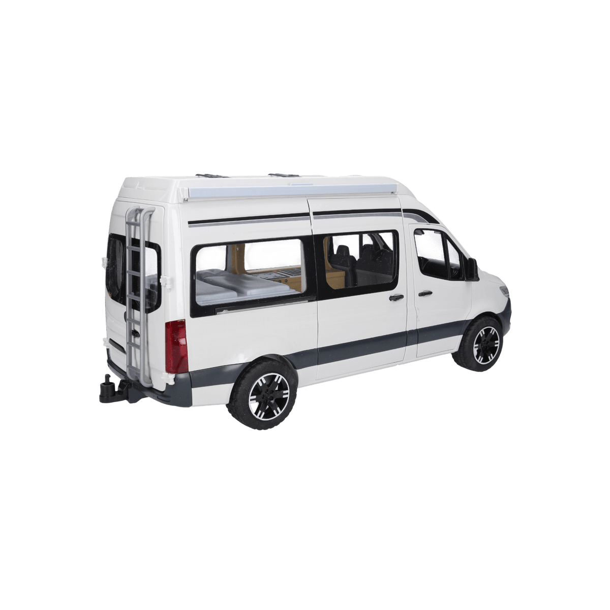 Kamper BRUDER Mercedes Sprinter z figurką i akcesoriami.