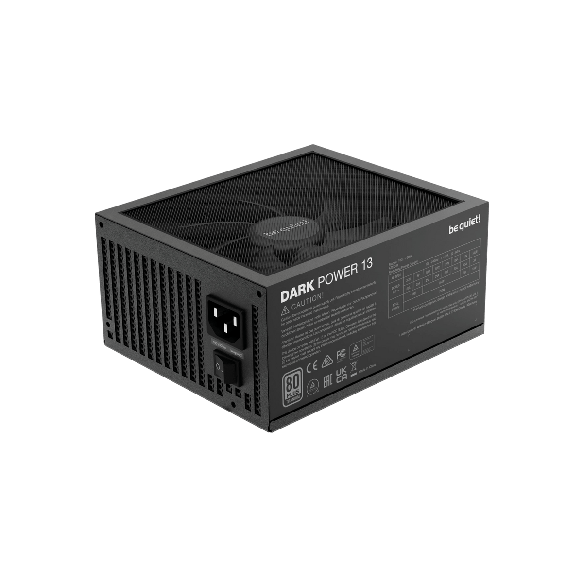 Zasilacz komputerowy Be quiet! Dark Power 13 750W BN333 80 Plus Titanium.