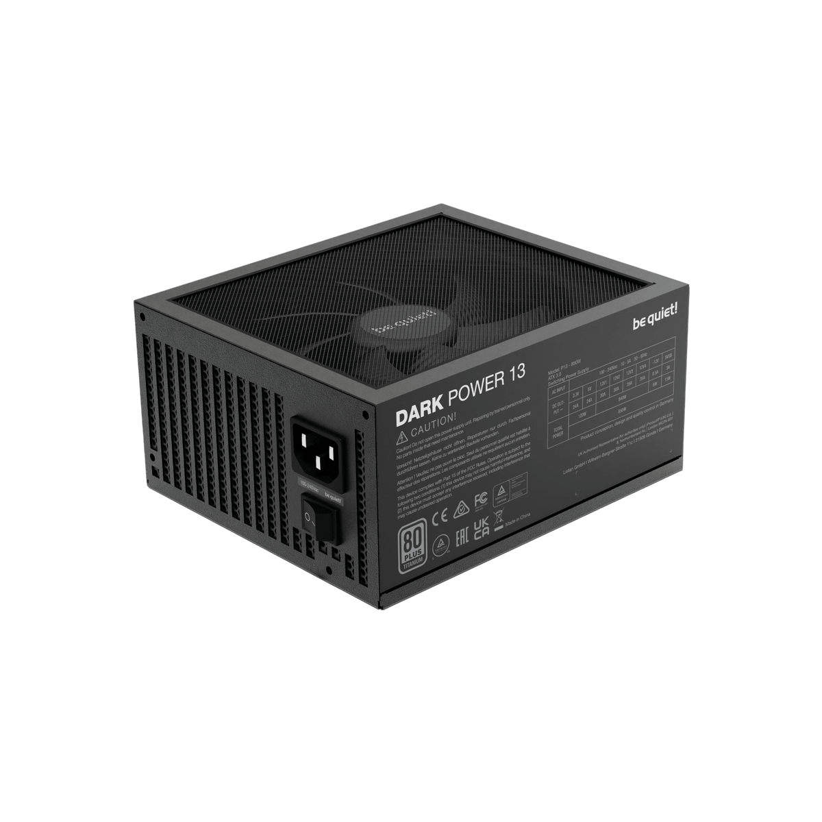 Zasilacz komputerowy Be quiet! Dark Power 13 850W BN334 80 Plus Titanium.