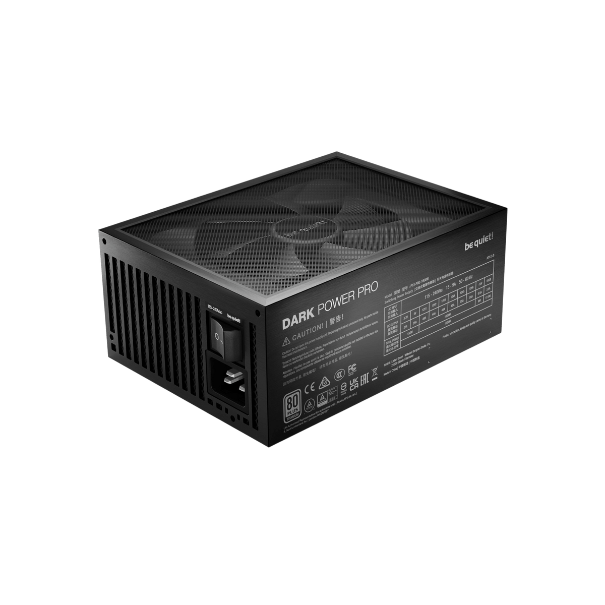 Zasilacz komputerowy Be quiet! Dark Power Pro 13 1600W BN332 80 Plus Titanium.