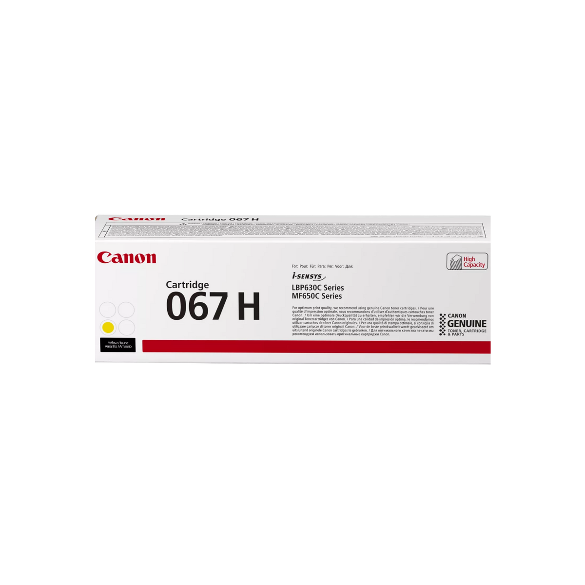 Toner do drukarki Canon 067 H i-SENSYS MF650C / LBP630C Żółty (Yellow) 2.35K 5103C002.
