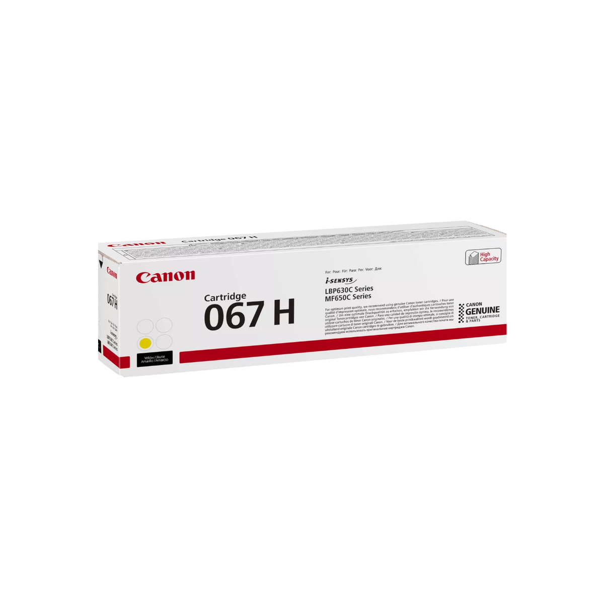 Toner do drukarki Canon 067 H i-SENSYS MF650C / LBP630C Żółty (Yellow) 2.35K 5103C002.
