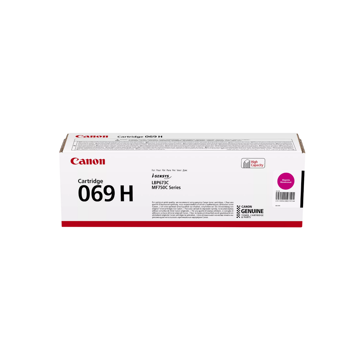 Toner do drukarki Canon 069 H i-SENSYS MF750C / LBP673C Purpurowy (Magenta) 5.5K 5096C002.