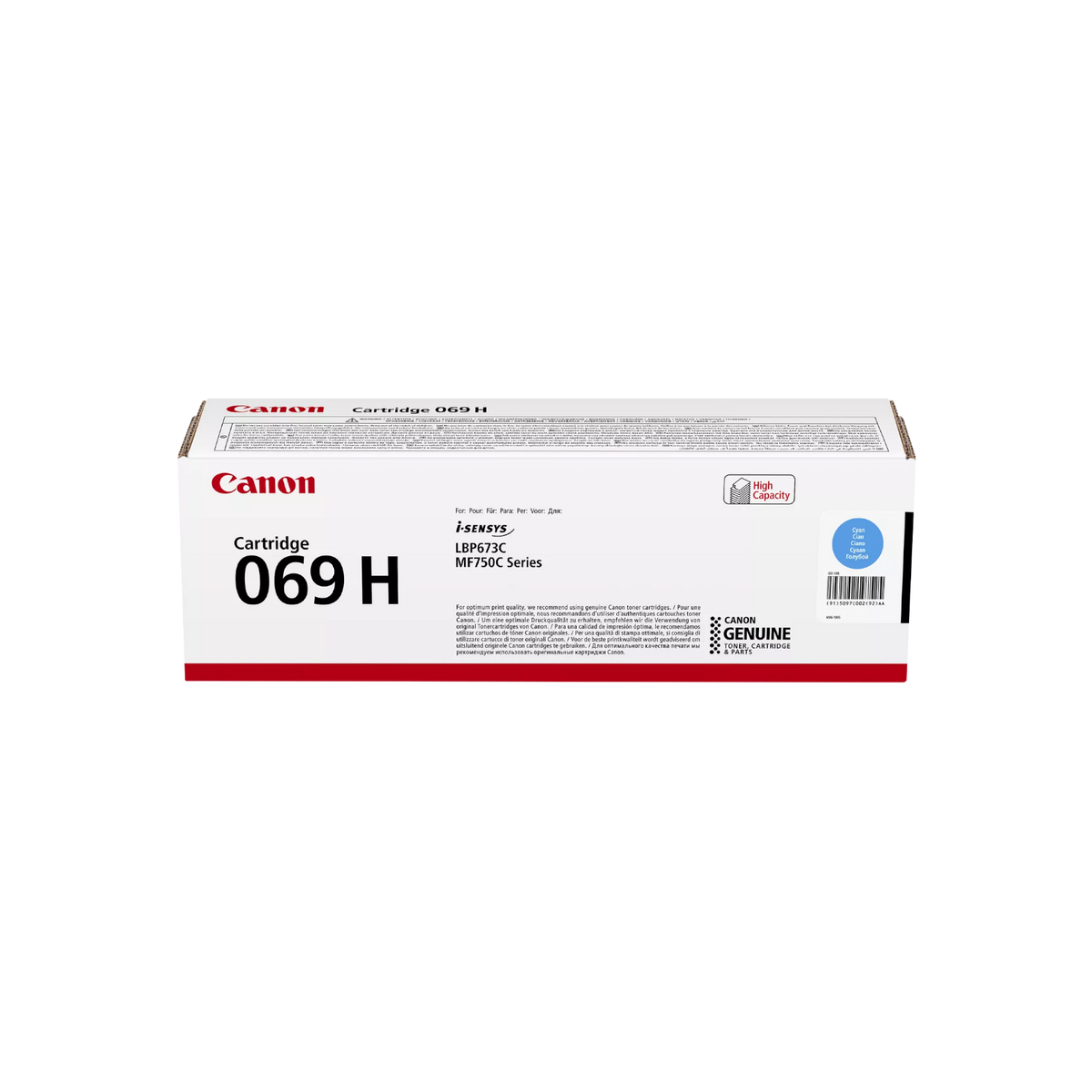Toner do drukarki Canon 069 H i-SENSYS MF750C / LBP673C Błękitny (Cyan) 5.5K 5097C002.