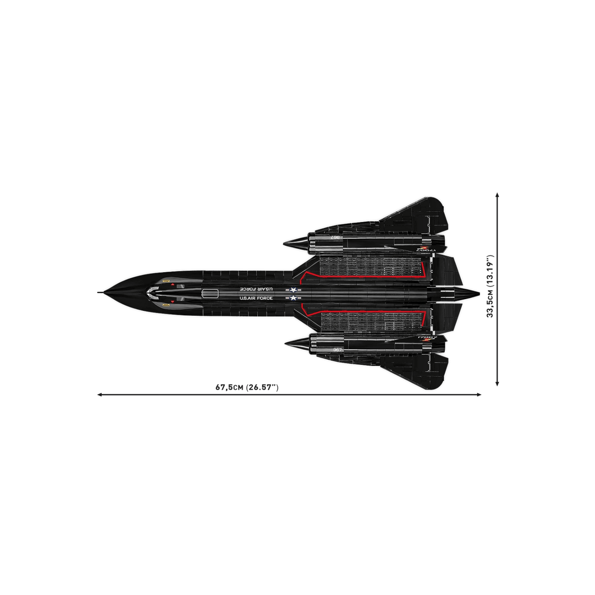 Cobi Klocki Lockheed SR-71 Blackbird.