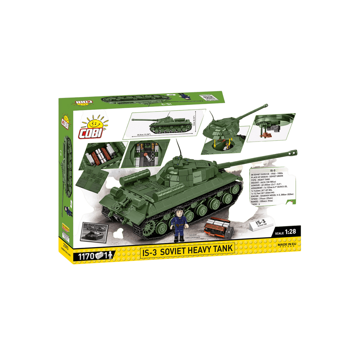 Cobi Klocki World War II IS-3 Soviet Heavy Tank.