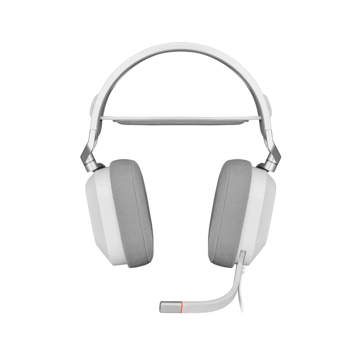 Słuchawki gamingowe przewodowe nauszne Corsair HS80 RGB USB Biały.