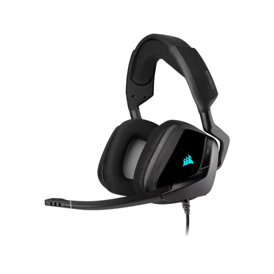 Słuchawki gamingowe przewodowe nauszne Corsair Surround 7.1 VOID RGB ELITE USB Carbon.