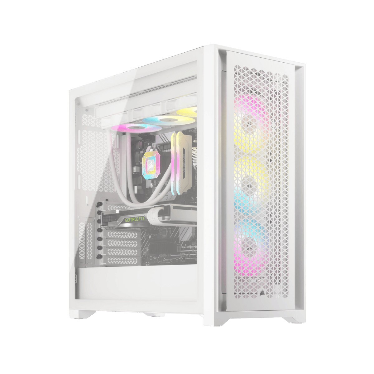 Obudowa Corsair iCUE 5000D RGB Airflow White.