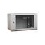 Szafa rack Digitus 19" 6U 600x450mm wisząca Drzwi szklane Szary.