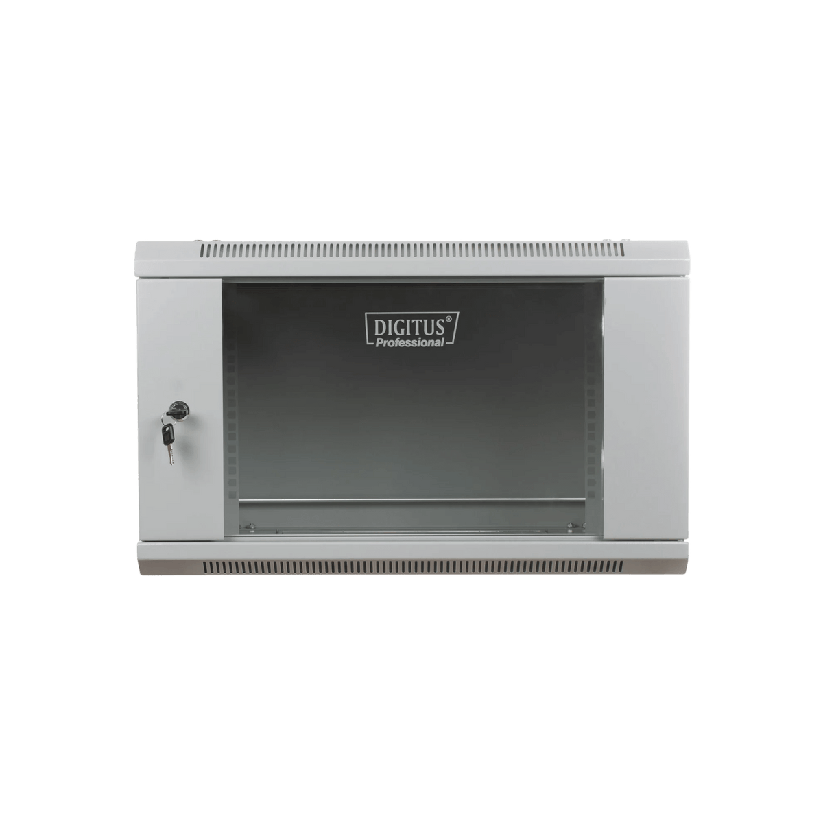Szafa rack Digitus 19" 6U 600x450mm wisząca Drzwi szklane Szary.
