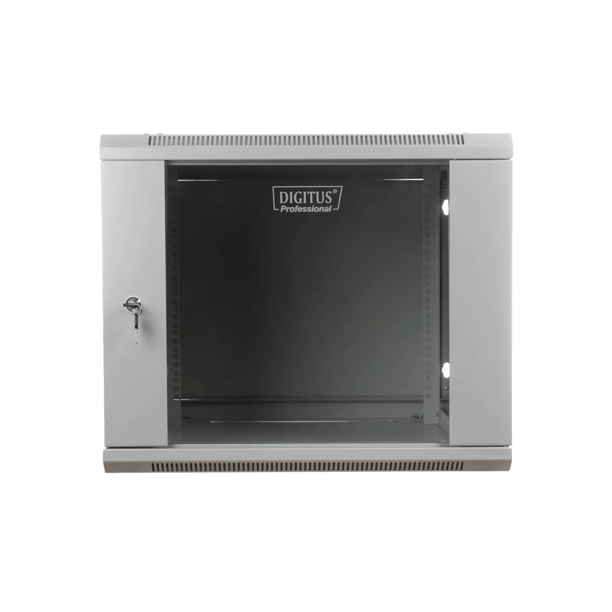 Szafa rack Digitus 19" 9U 600x450mm wisząca Drzwi szklane Szary.