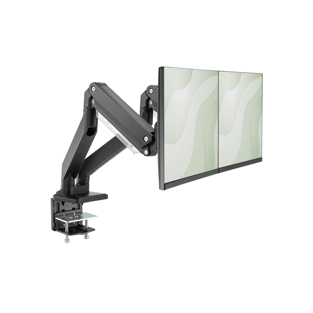 Uchwyt biurkowy na dwa monitory Digitus DA-90427 15" - 35" VESA 15kg.