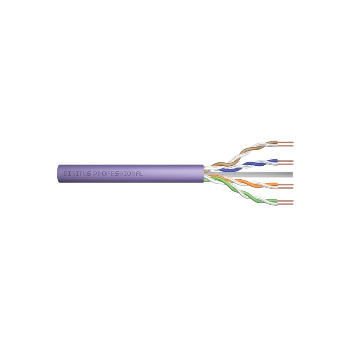 Kabel sieciowy Digitus U/UTP Kat.6 Eca Drut AWG 24/1 PVC 305m Fioletowy.