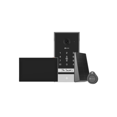 Wideodomofon EZVIZ EP7 z panelem solarnym Czytnik Kart RFID Wi-Fi.