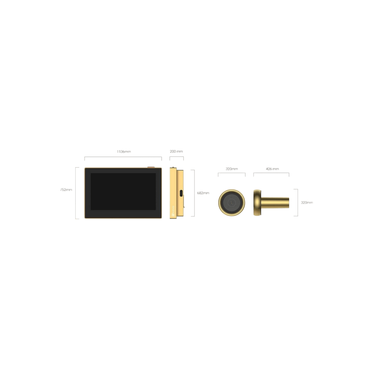 Wideodomofon EZVIZ HP2 Golden Wi-Fi.