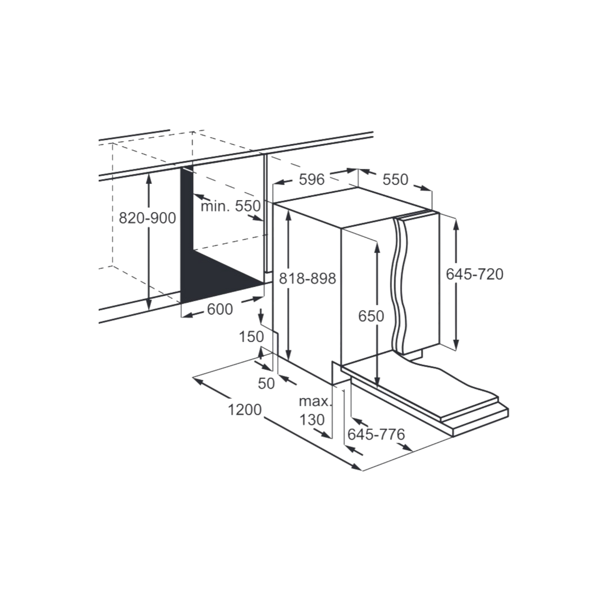 Zmywarka do zabudowy Electrolux EES27200L 60cm.