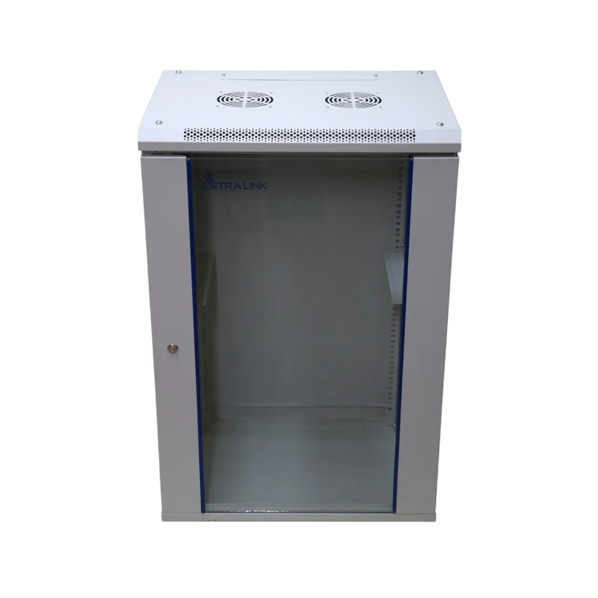 Szafa rack Extralink 19" 18U 600x450mm wisząca Szary.