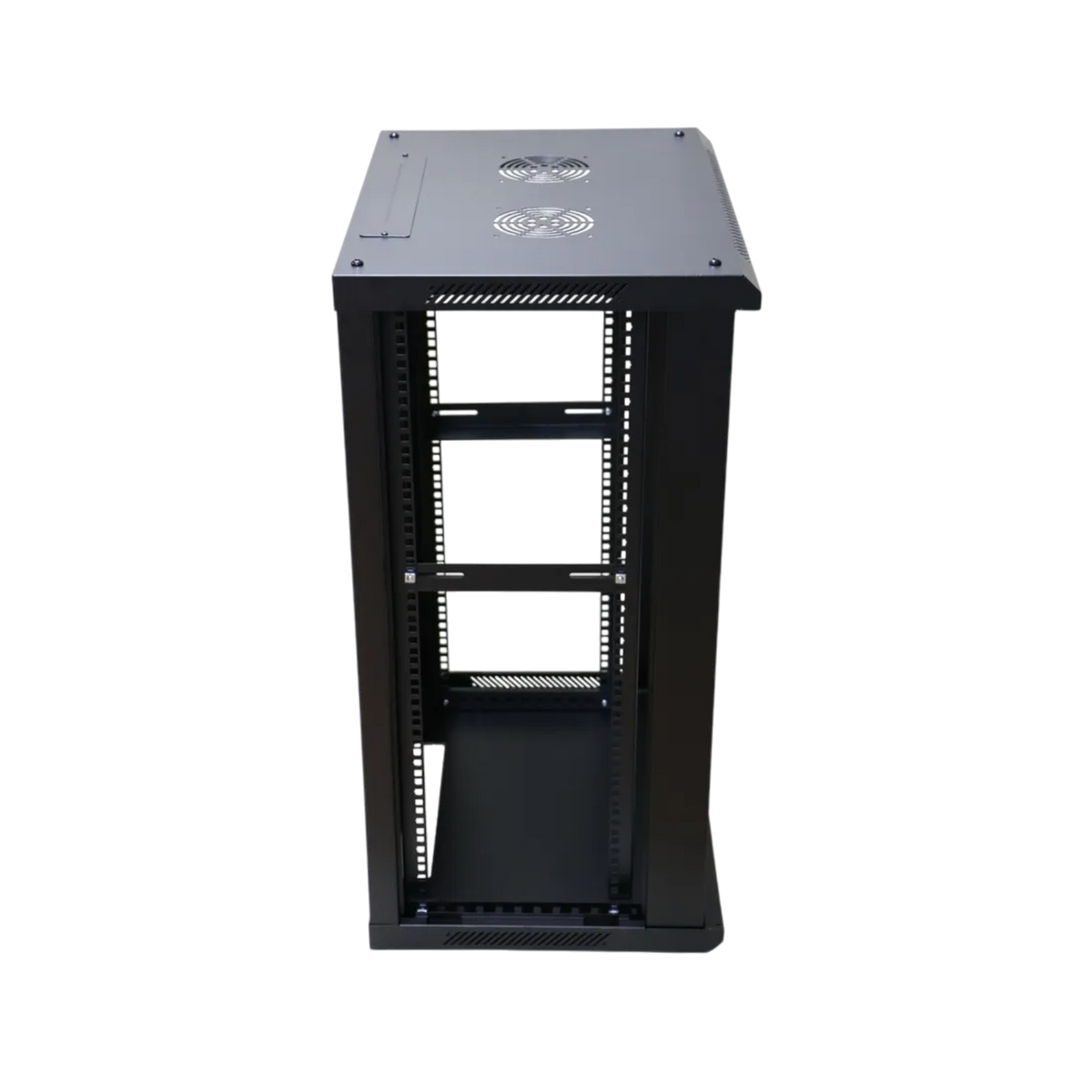Szafa rack Extralink 19" 18U 600x600mm wisząca Czarny.