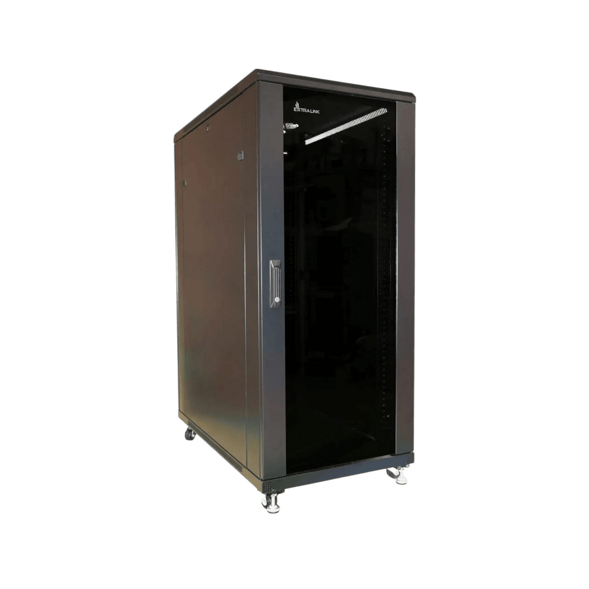 Szafa rack Extralink 19" 32U 600x800mm stojąca Czarny.