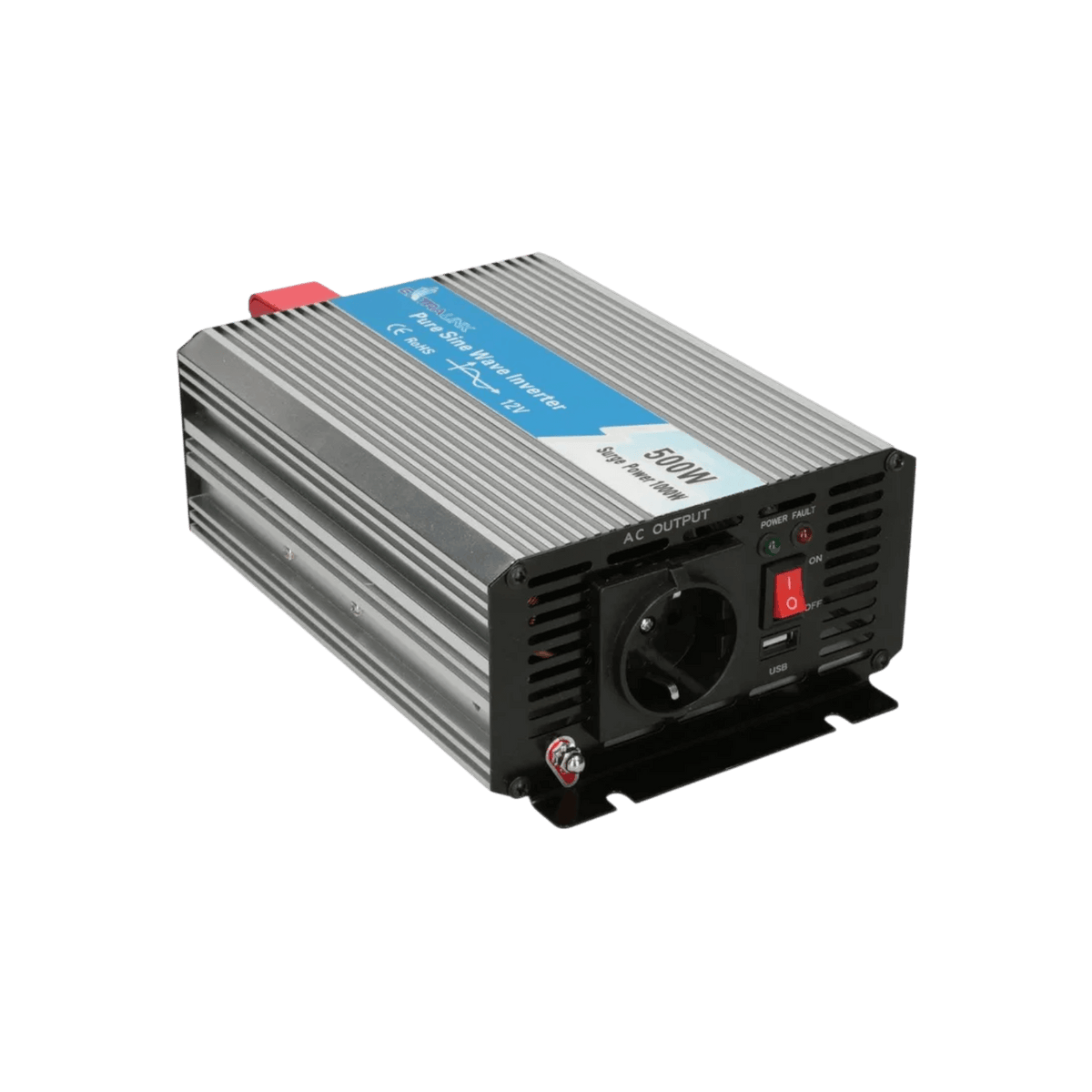 Przetwornica Extralink OPIP-500W 12V na 230V 500W Czysta sinusoida.