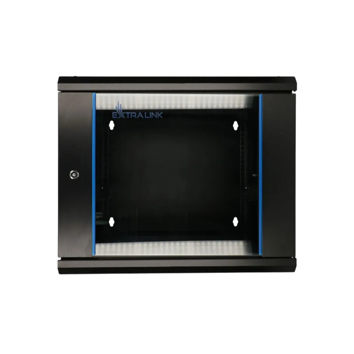 Szafa rack Extralink 19" 9U 600x600mm AZH wisząca dwusekcyjna Czarny.
