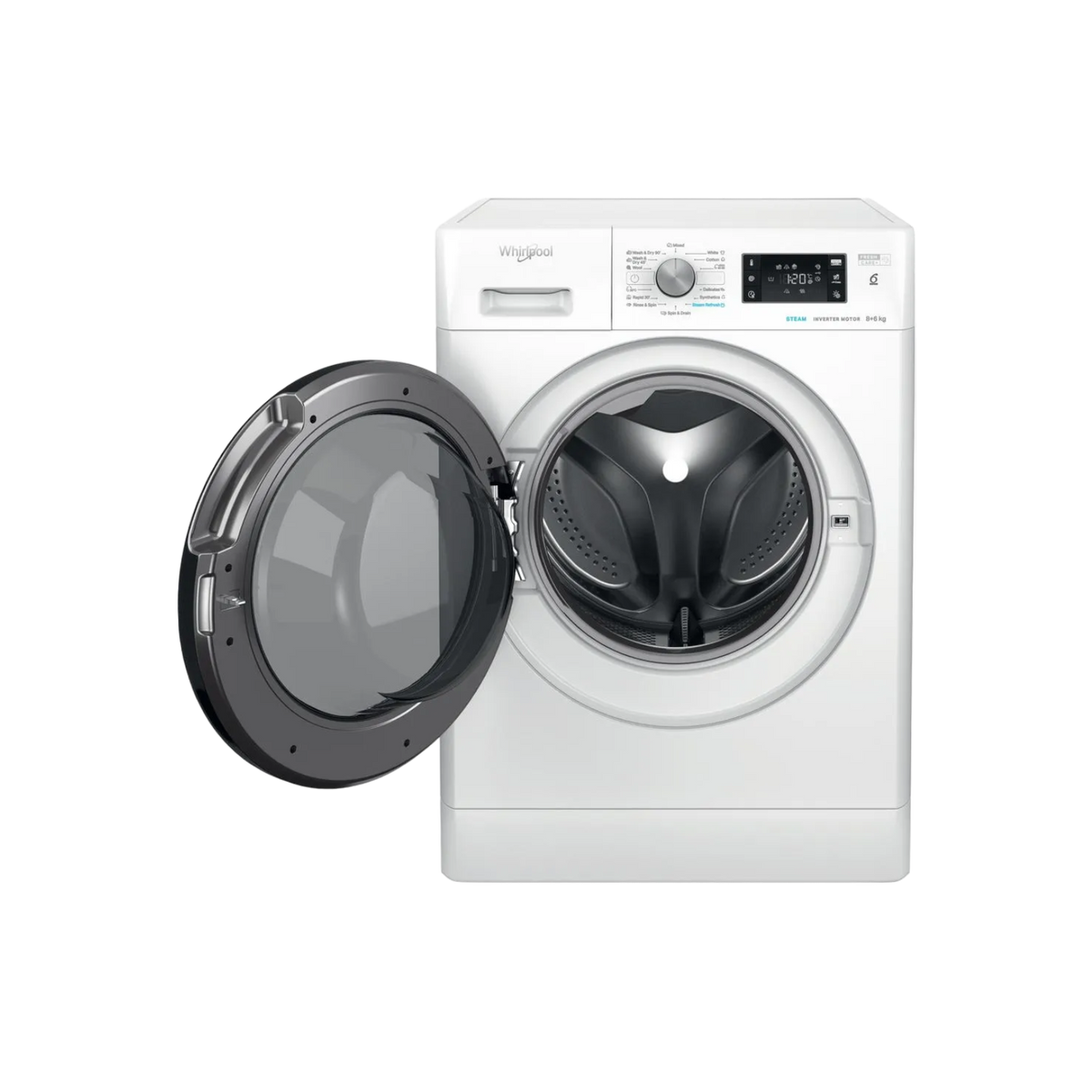 Pralko-suszarka wolnostojąca Whirlpool FFWDB 864349 BV EE 8/6kg 1400rpm.