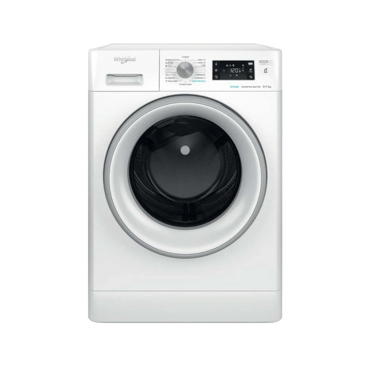 Pralko-suszarka wolnostojąca Whirlpool FFWDD 1076258 SV EE 10/7kg 1600rpm.