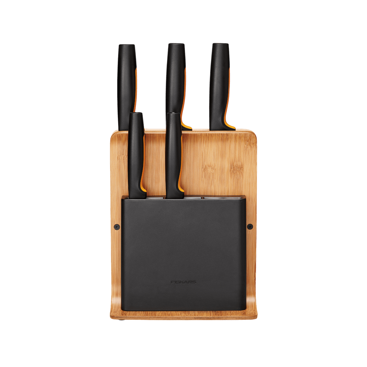 Zestaw noży kuchennych Fiskars Functional Form w bloku bambusowym 5 szt. 1057552.